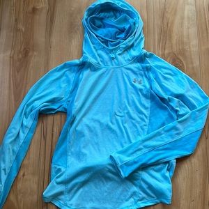 Under Armour Hooded Blue Top